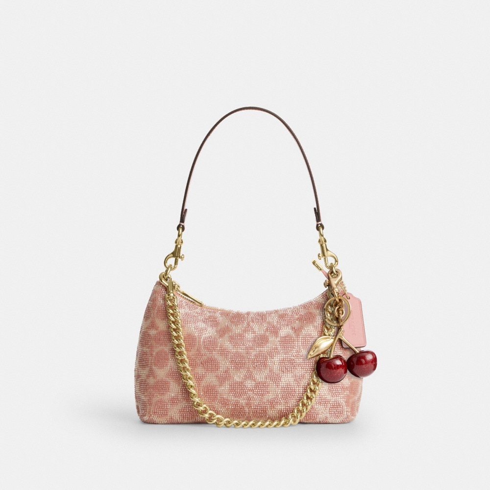 Coach Outlet Teri Shoulder Bag In Signature Beaded Satin - Preorder