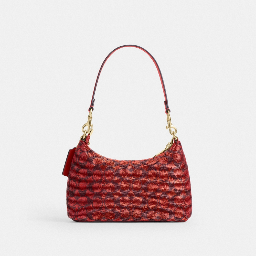Coach Outlet Teri Shoulder Bag In Signature Beaded Satin - Preorder