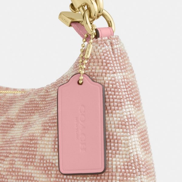 Coach Outlet Teri Shoulder Bag In Signature Beaded Satin - Preorder