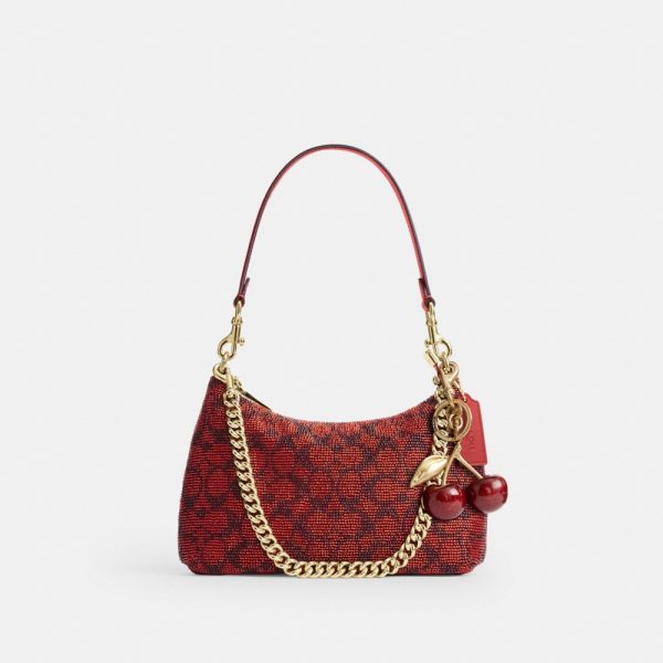 Coach Outlet Teri Shoulder Bag In Signature Beaded Satin - Preorder