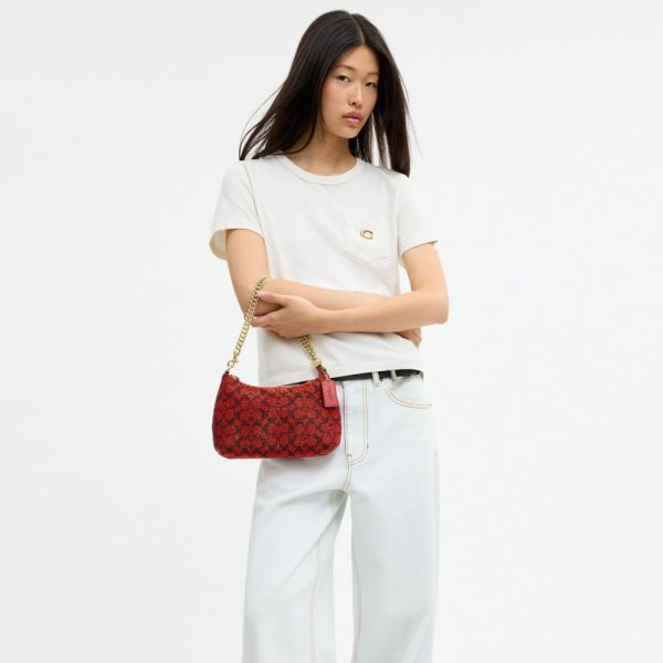 Coach Outlet Teri Shoulder Bag In Signature Beaded Satin - Preorder