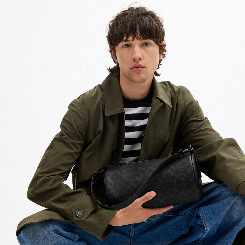 Coach Outlet Andre Barrel Bag 30 In Signature Canvas - Preorder