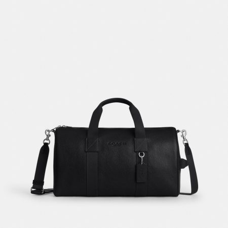 Coach Outlet Explorer Duffle Bag 45 - Preorder — Silver/Black