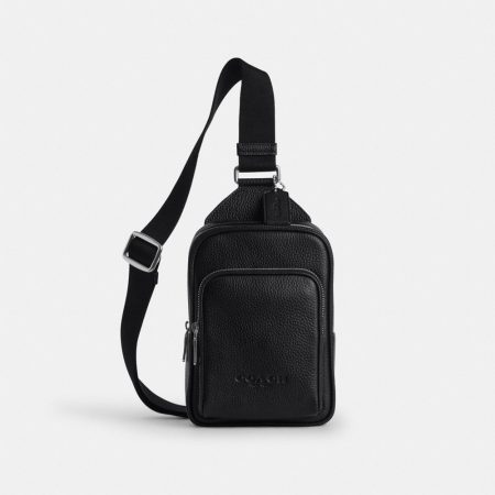 Coach Outlet Racer Sling Pack - Preorder — Silver/Black