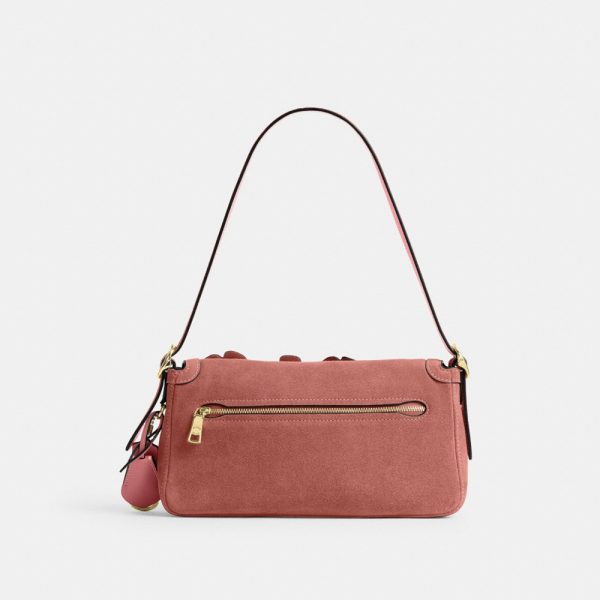 Coach Outlet Etta Small Flap Shoulder Bag With Floral Applique - Preorder