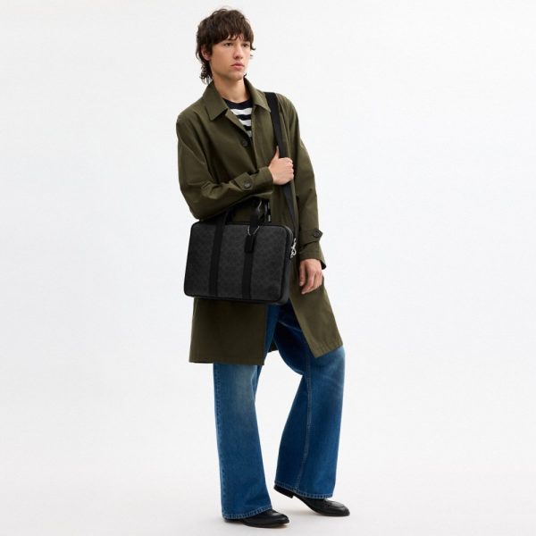Coach Outlet Austin Brief In Signature Canvas - Preorder