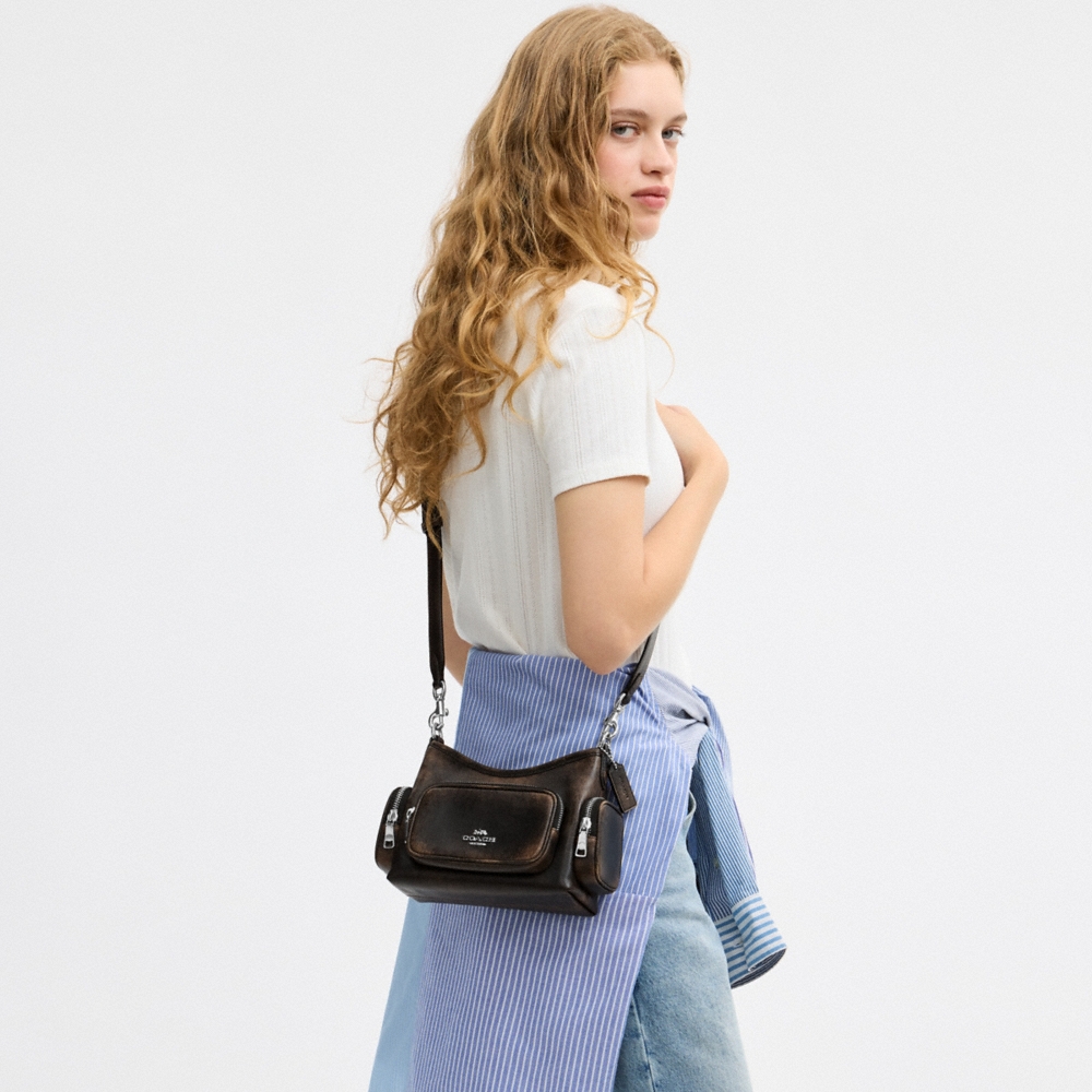 Coach Outlet Laurel Shoulder Bag 22 With Pockets In Loved Leather - Preorder