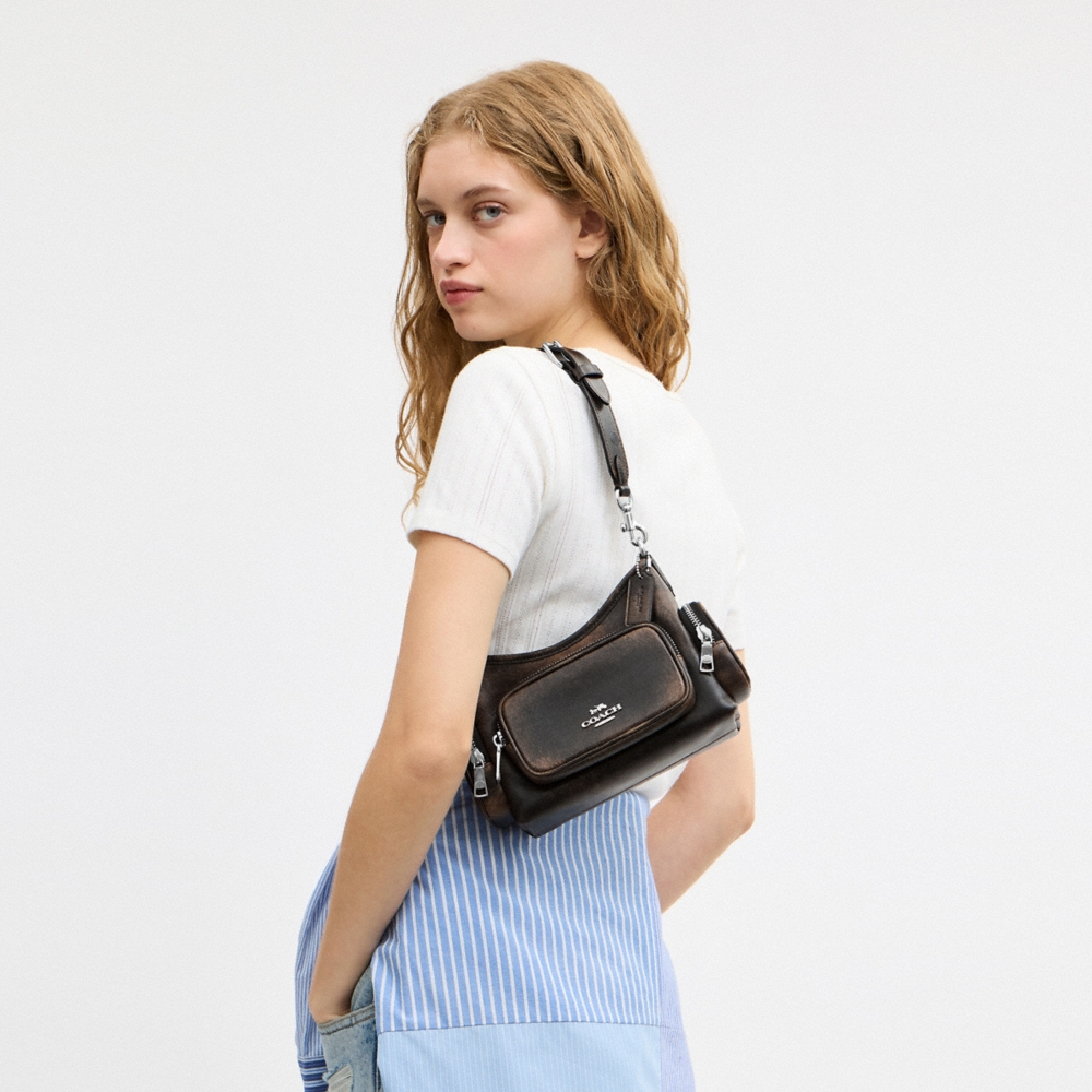 Coach Outlet Laurel Shoulder Bag 22 With Pockets In Loved Leather - Preorder