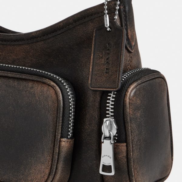 Coach Outlet Laurel Shoulder Bag 22 With Pockets In Loved Leather - Preorder