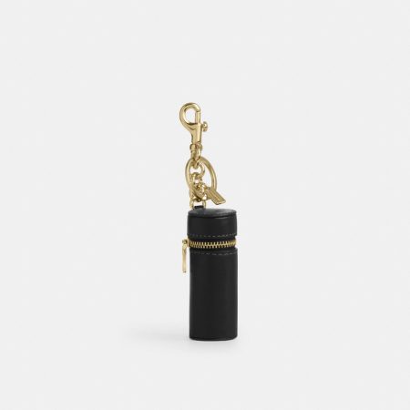 Coach Outlet Lipstick Case Bag Charm - Preorder — Brass/Black