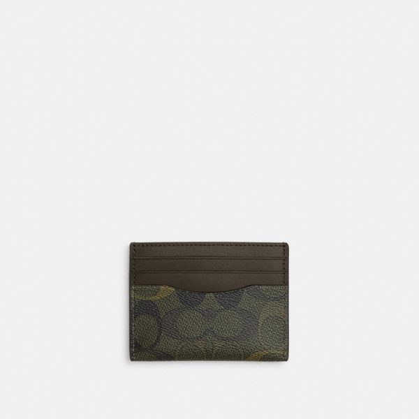 Coach Outlet Slim Id Card Case In Signature Camo Print - Preorder