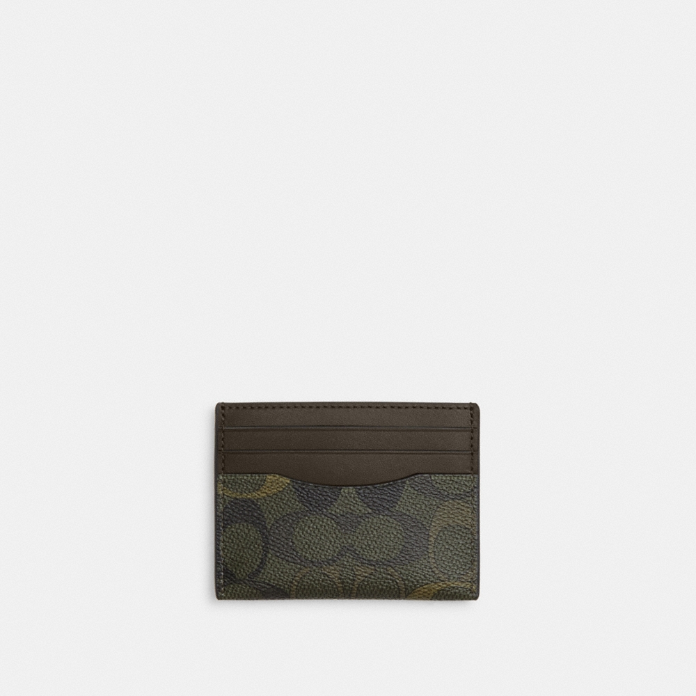 Coach Outlet Slim Id Card Case In Signature Camo Print - Preorder