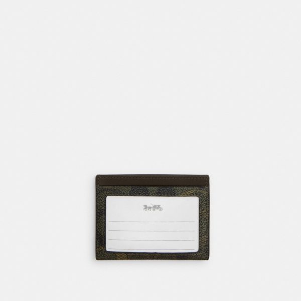 Coach Outlet Slim Id Card Case In Signature Camo Print - Preorder