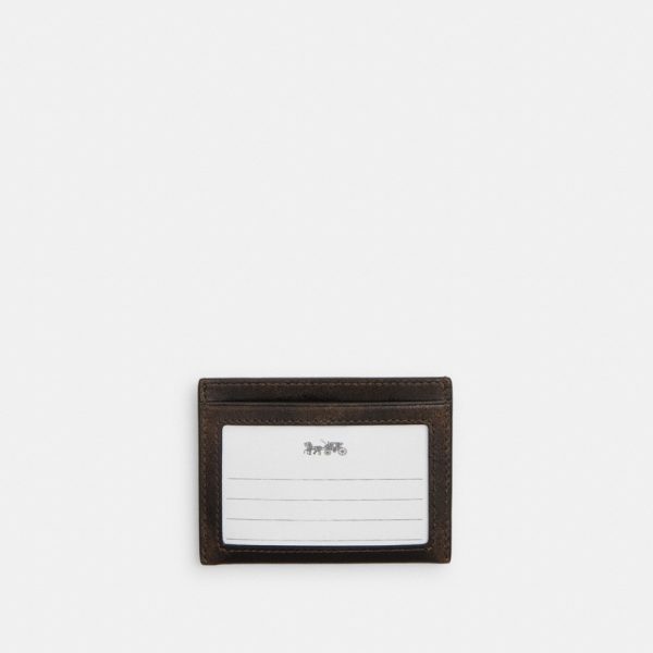 Coach Outlet Slim Id Card Case In Loved Leather - Preorder