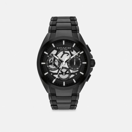 Coach Jackson Chronograph Watch, 42MM - Preorder — Black