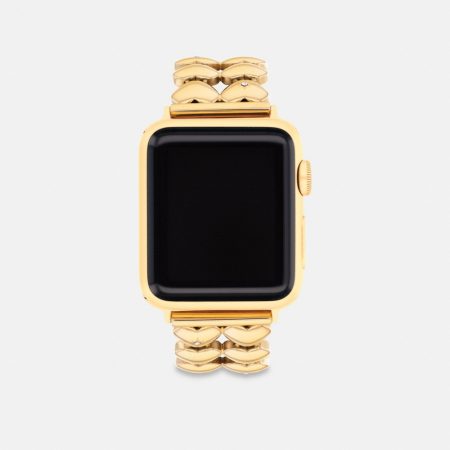 Coach Apple Watch® Strap, 38MM, 40MM And 41MM - Preorder — Brass