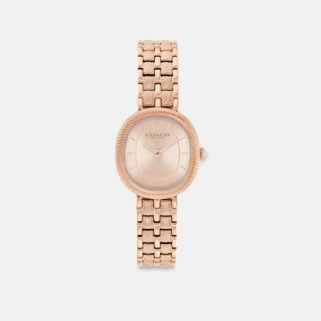 Coach Harlow Watch, 23.8MM X 26MM - Preorder — Rose Brass