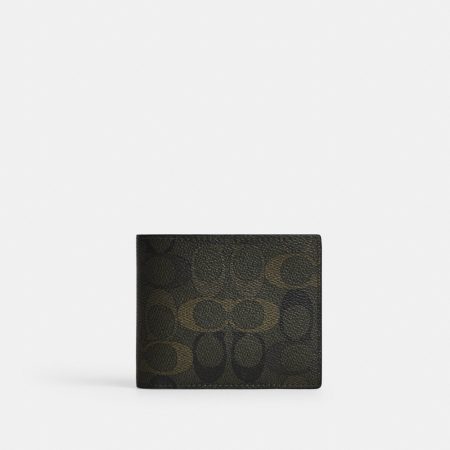 Coach Outlet 3-In-1 Wallet In Signature Camo Print - Preorder — Green