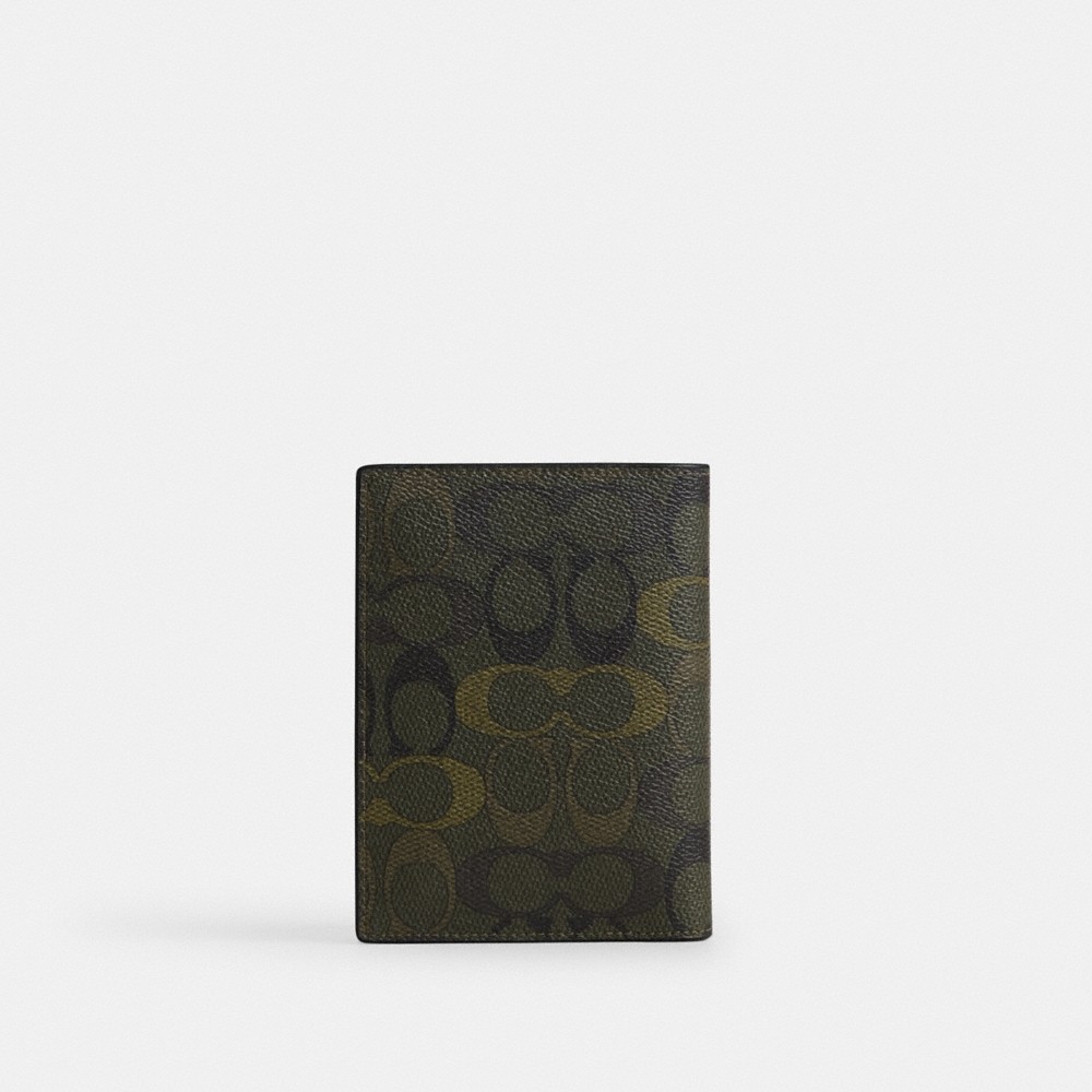Coach Outlet Passport Card Case In Signature Camo Print - Preorder