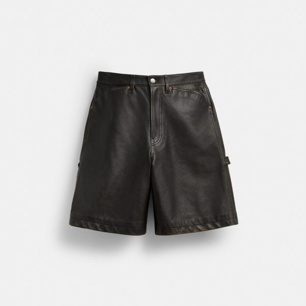 Coach Outlet Coach | Brain Dead Loved Leather Shorts - Preorder