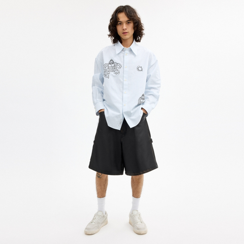 Coach Outlet Coach | Brain Dead Loved Leather Shorts - Preorder