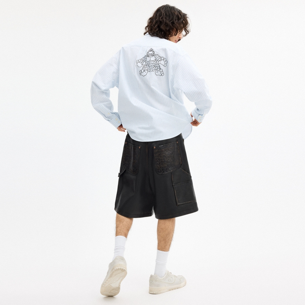 Coach Outlet Coach | Brain Dead Loved Leather Shorts - Preorder