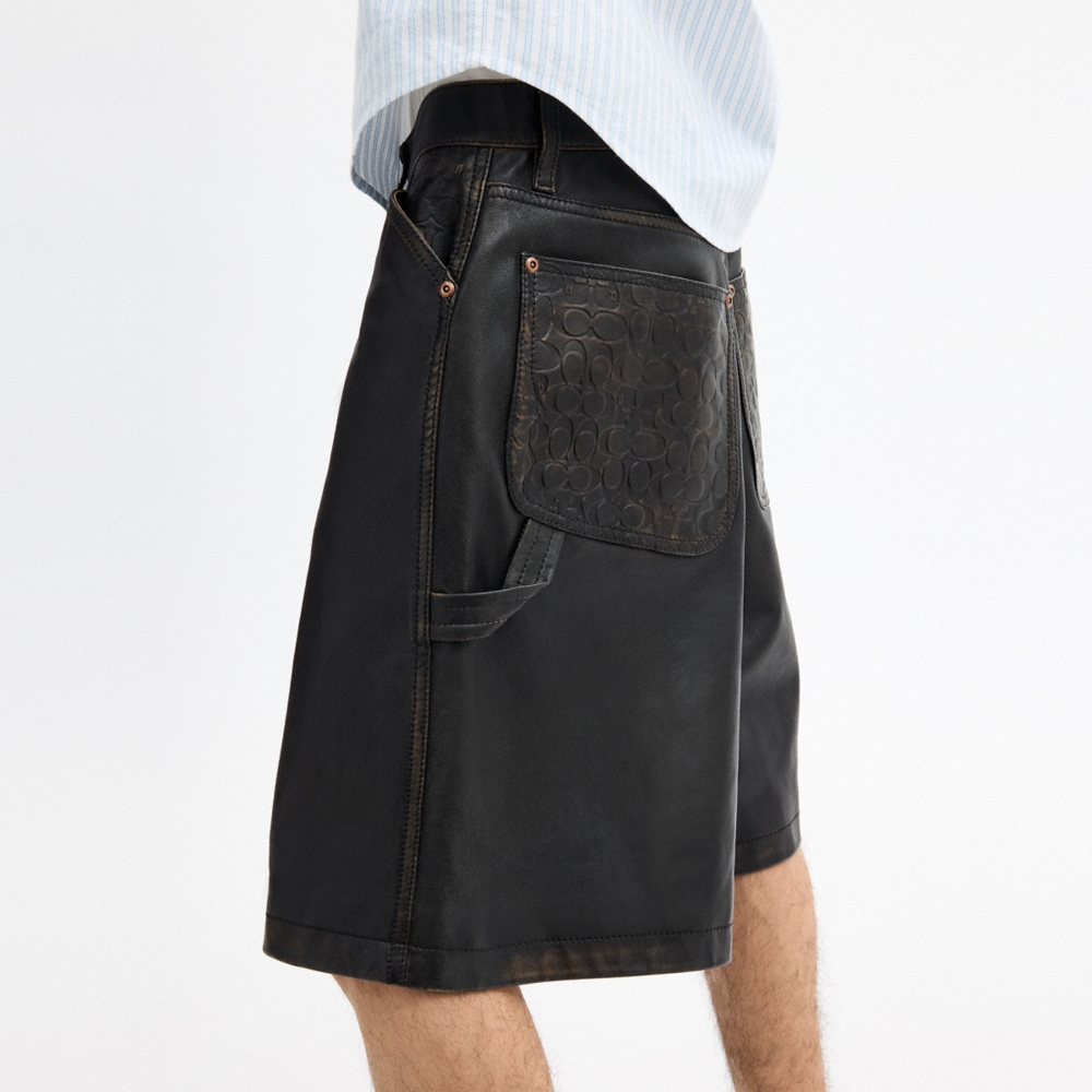 Coach Outlet Coach | Brain Dead Loved Leather Shorts - Preorder