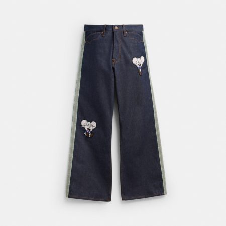 Coach Outlet Coach | Brain Dead Retro Jeans In Recycled Cotton - Preorder — Dark Blue