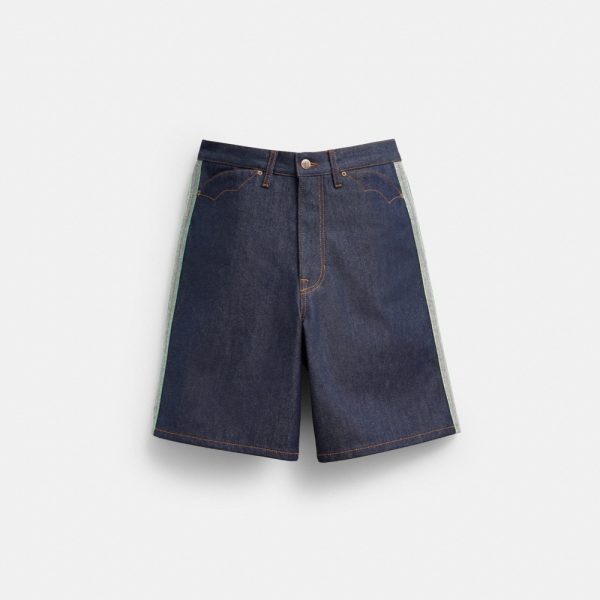 Coach Outlet Coach | Brain Dead Denim Shorts In Recycled Cotton - Preorder
