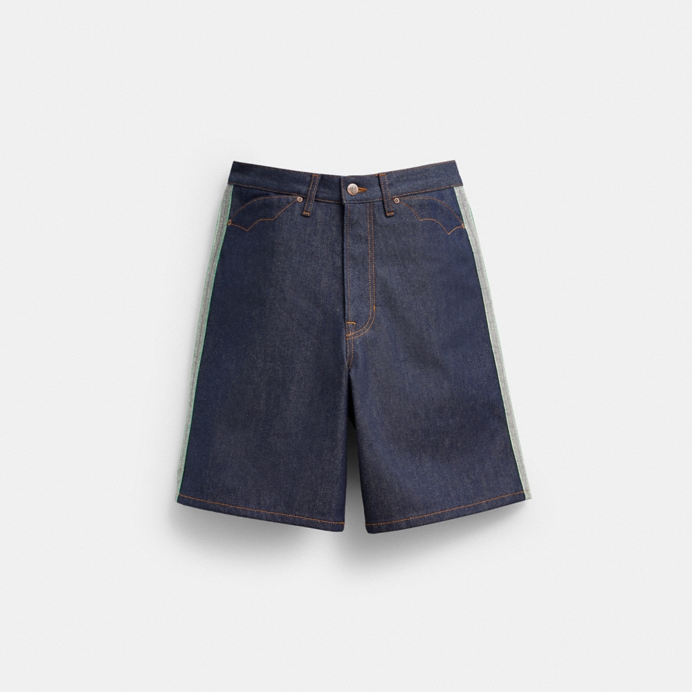Coach Outlet Coach | Brain Dead Denim Shorts In Recycled Cotton - Preorder