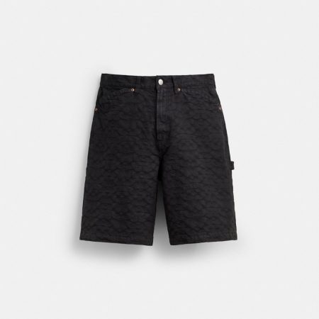 Coach Outlet Coach | Brain Dead Denim Shorts - Preorder — Black Signature