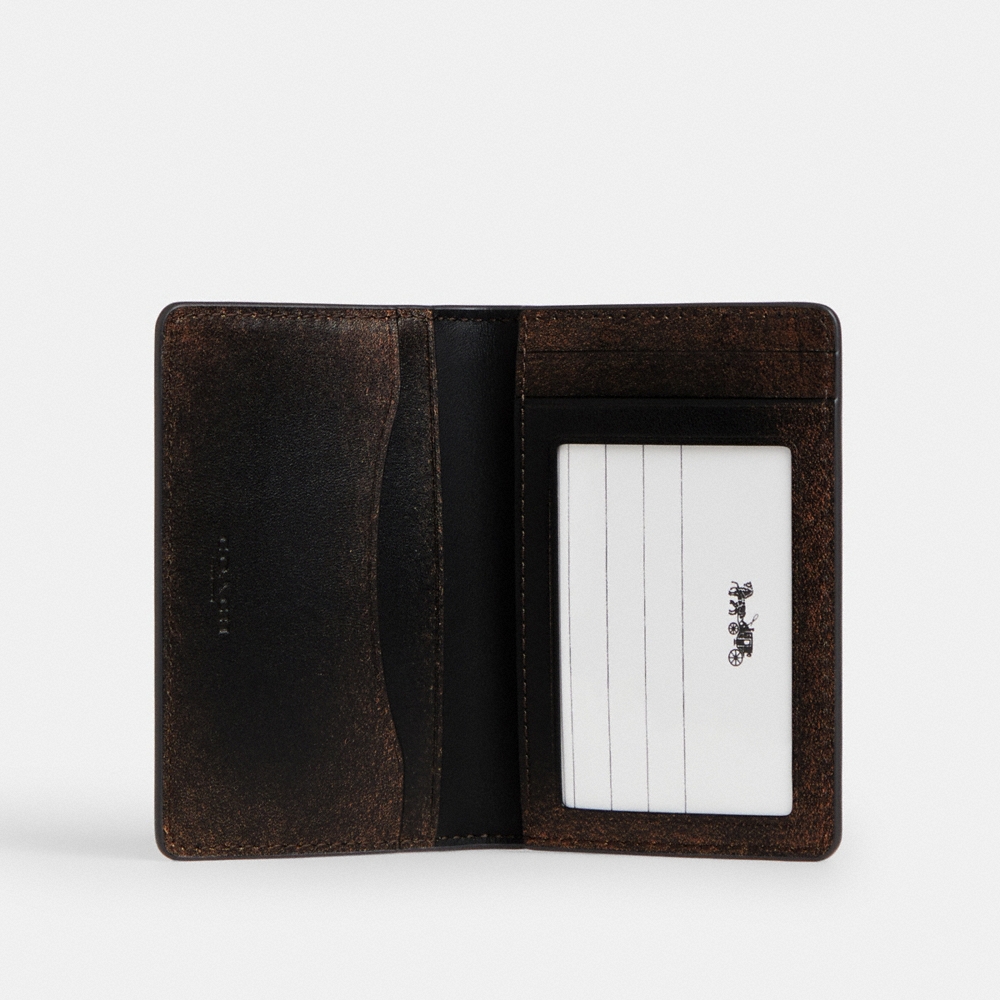 Coach Outlet Id Card Wallet In Loved Leather - Preorder - Image 3