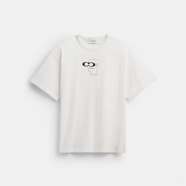 Coach Outlet Coach | Brain Dead Head T-Shirt In Organic Cotton - Preorder