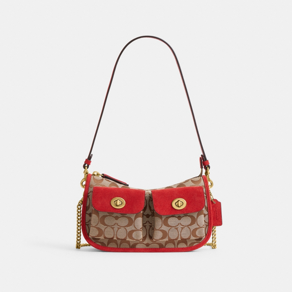Coach Twin Turnlock Waverly Bag In Signature Jacquard - Preorder