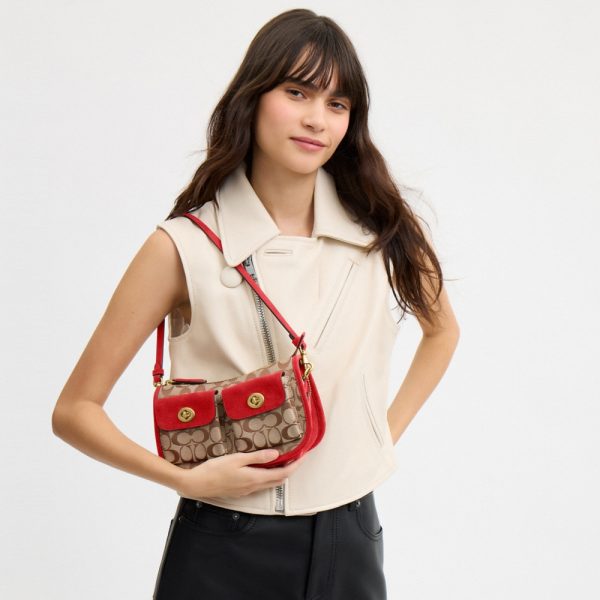 Coach Twin Turnlock Waverly Bag In Signature Jacquard - Preorder
