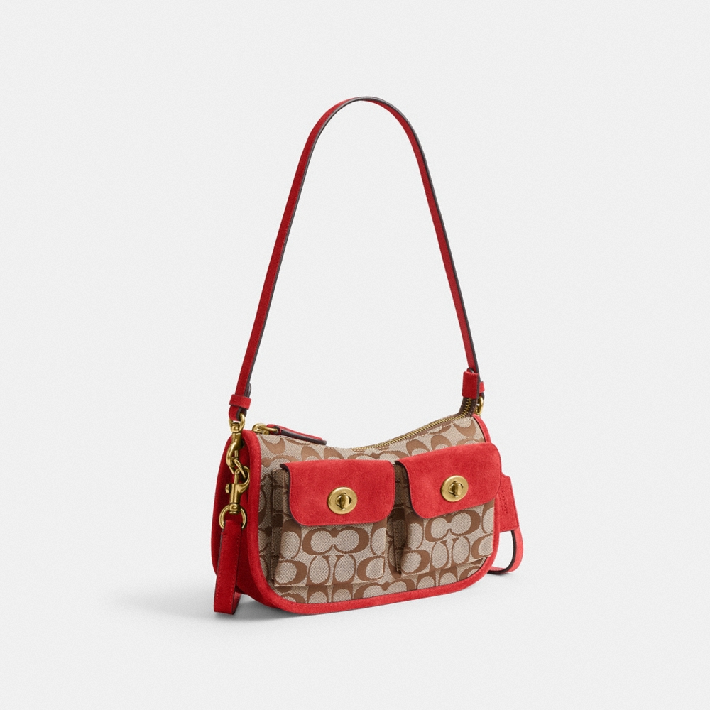Coach Twin Turnlock Waverly Bag In Signature Jacquard - Preorder