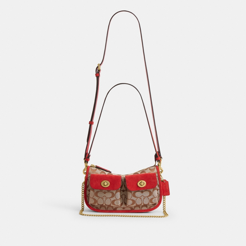 Coach Twin Turnlock Waverly Bag In Signature Jacquard - Preorder