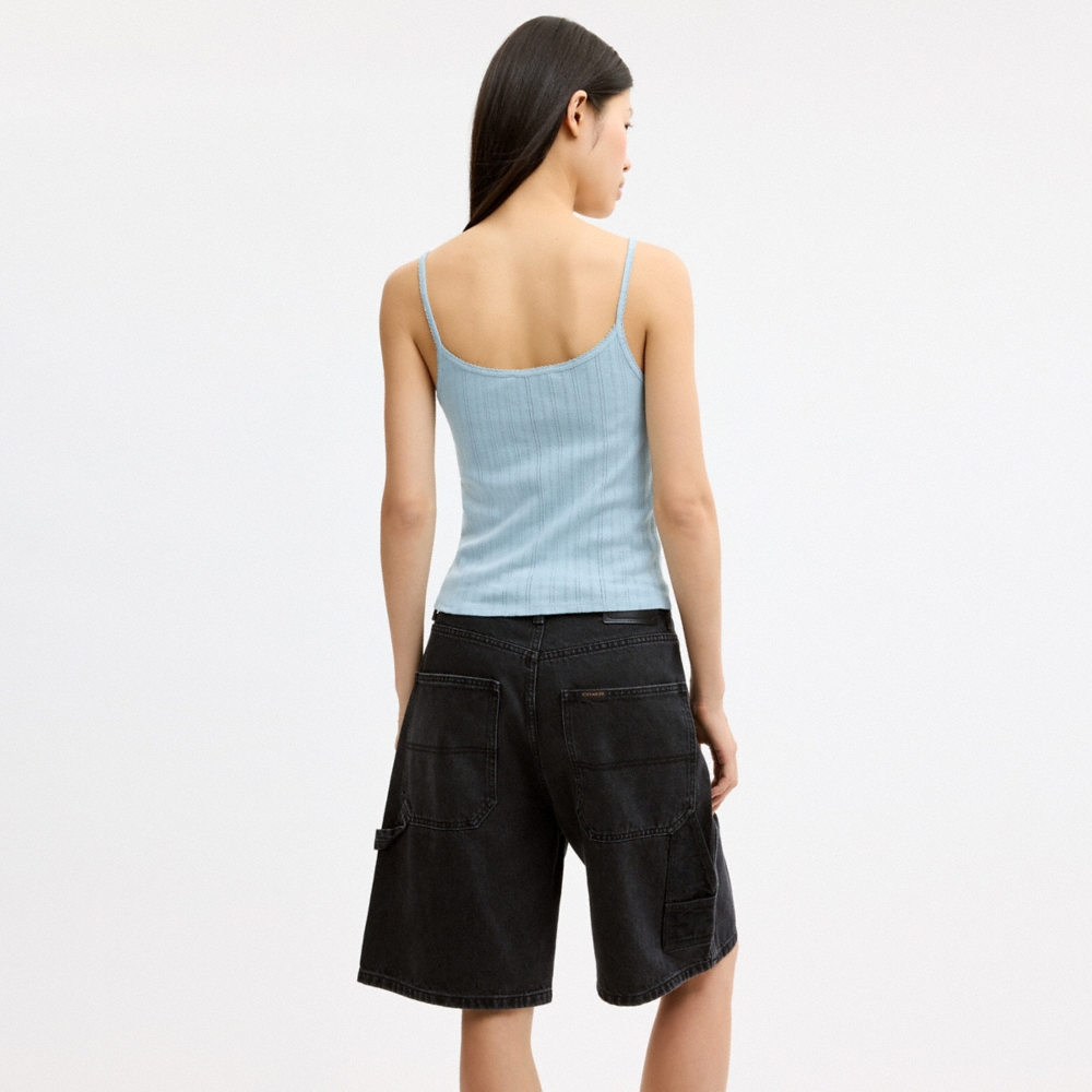 Coach Outlet Cherry Pointelle Tank - Preorder