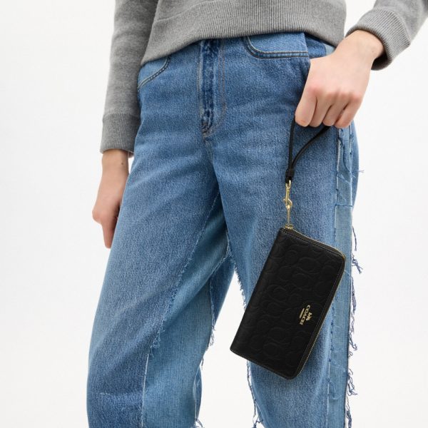 Coach Outlet Long Zip Around Wallet In Signature Leather - Preorder