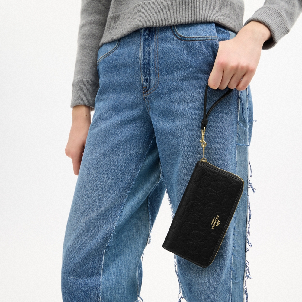 Coach Outlet Long Zip Around Wallet In Signature Leather - Preorder