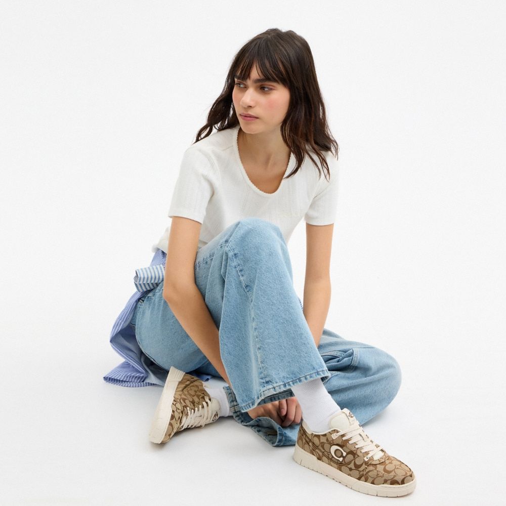 Coach Outlet Soho Sneaker In Signature Sateen Jacquard - Preorder