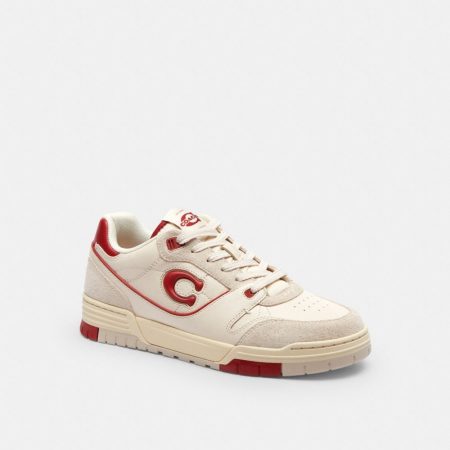 Coach Outlet Soho Sneaker - Preorder — Chalk/Poppy