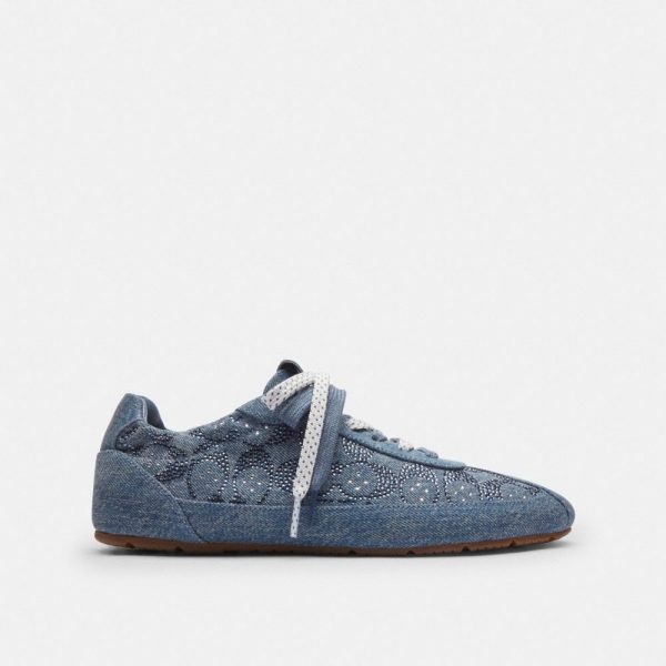 Coach Outlet Soft Sneaker In Signature Denim - Preorder