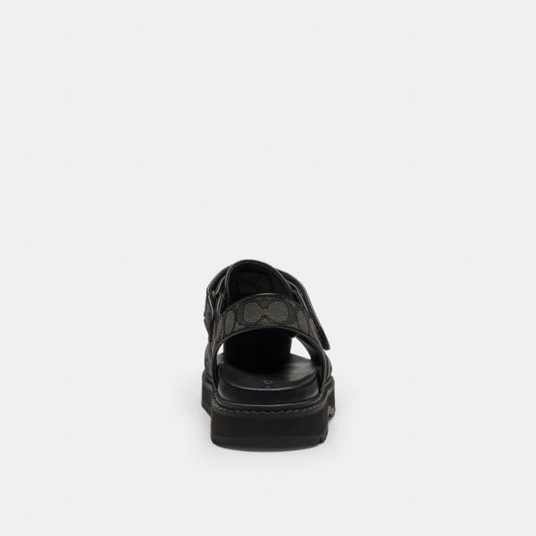 Coach Outlet Fisherman Sandal In Signature Jacquard - Preorder