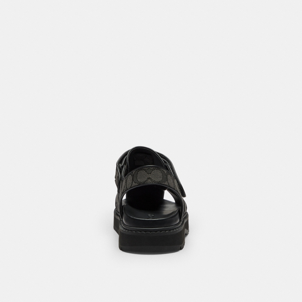 Coach Outlet Fisherman Sandal In Signature Jacquard - Preorder