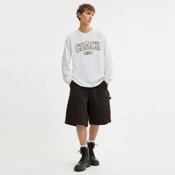 Coach Outlet Sporty Relaxed Long Sleeve T-Shirt In Organic Cotton - Preorder