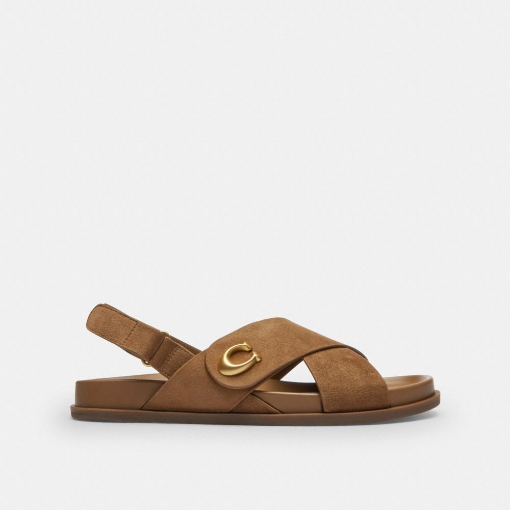 Coach Outlet Sculpted C Criss Cross Sandal - Preorder
