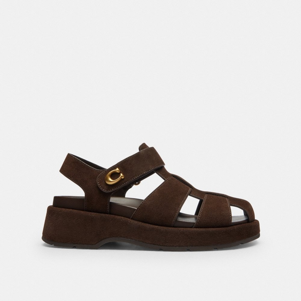 Coach Outlet Sculpted C Fisherman Sandal - Preorder