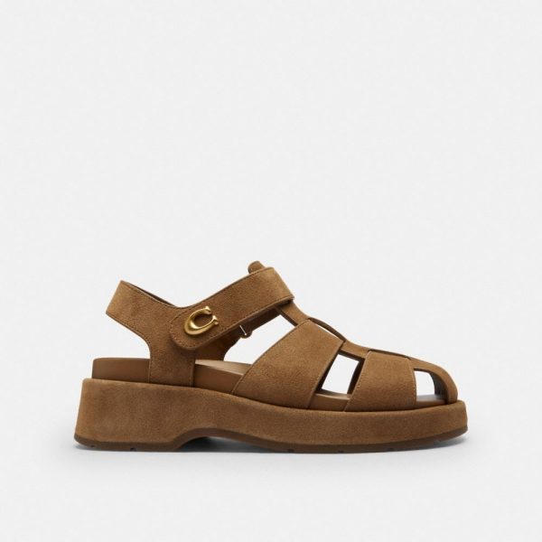 Coach Outlet Sculpted C Fisherman Sandal - Preorder