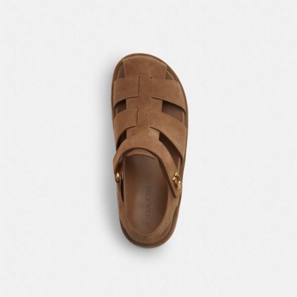 Coach Outlet Sculpted C Fisherman Sandal - Preorder